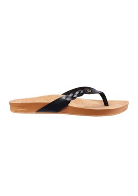 Cushion Court Twist Thong Sandals