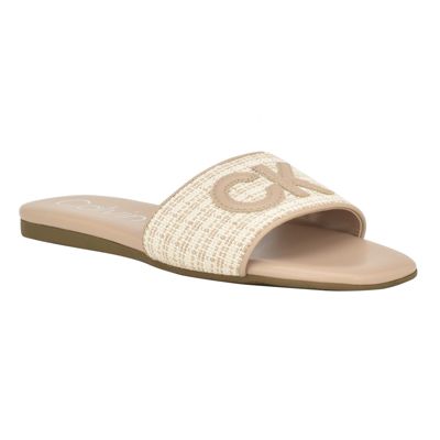 Calvin Klein Yides Slip-on Sqaure Toe Flat Sandals | belk