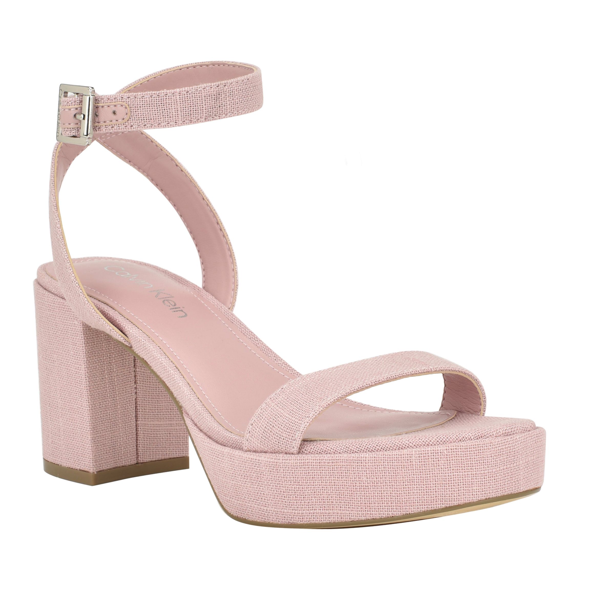 Lalah Block Heel Open Toe Dress Sandals