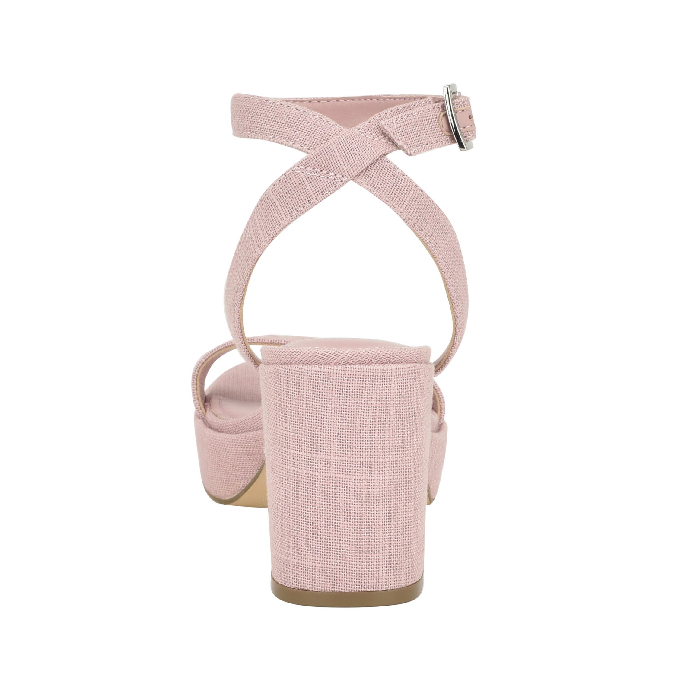 Lalah Block Heel Open Toe Dress Sandals