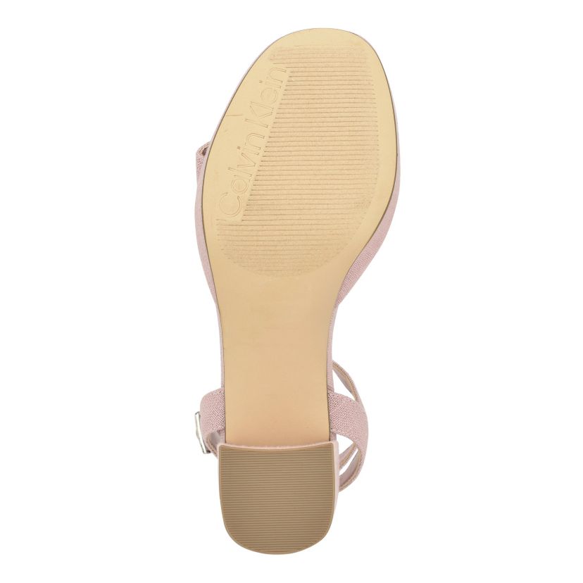 Lalah Block Heel Open Toe Dress Sandals