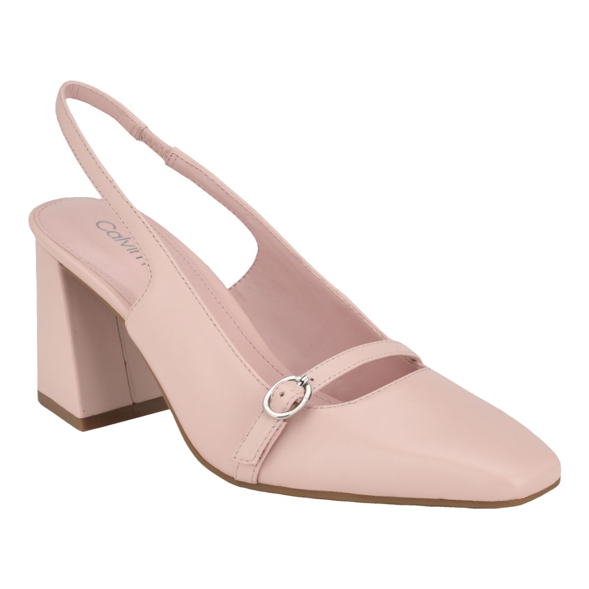 Ellisa Square Toe Block Heel Dress Pumps