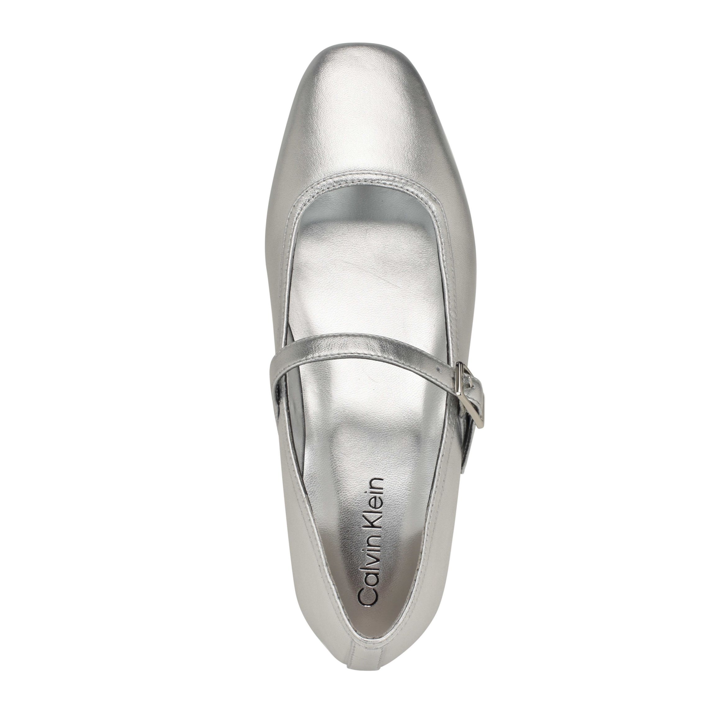 Greto Square Toe Adjustable Strap Dress Flats