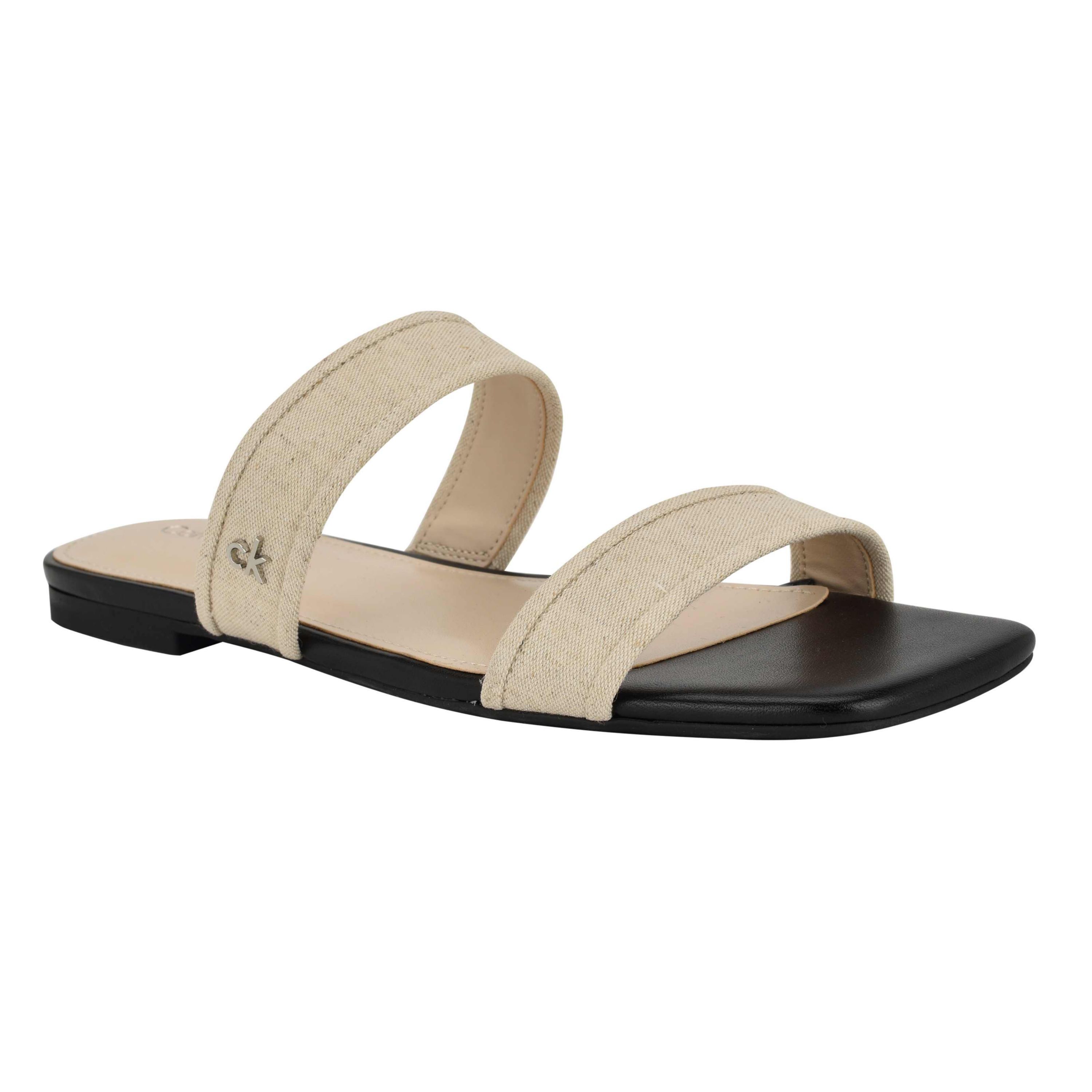 Felisa Square Toe Slip-on Flat Sandals