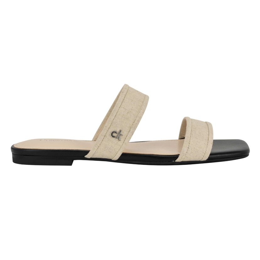 Felisa Square Toe Slip-on Flat Sandals