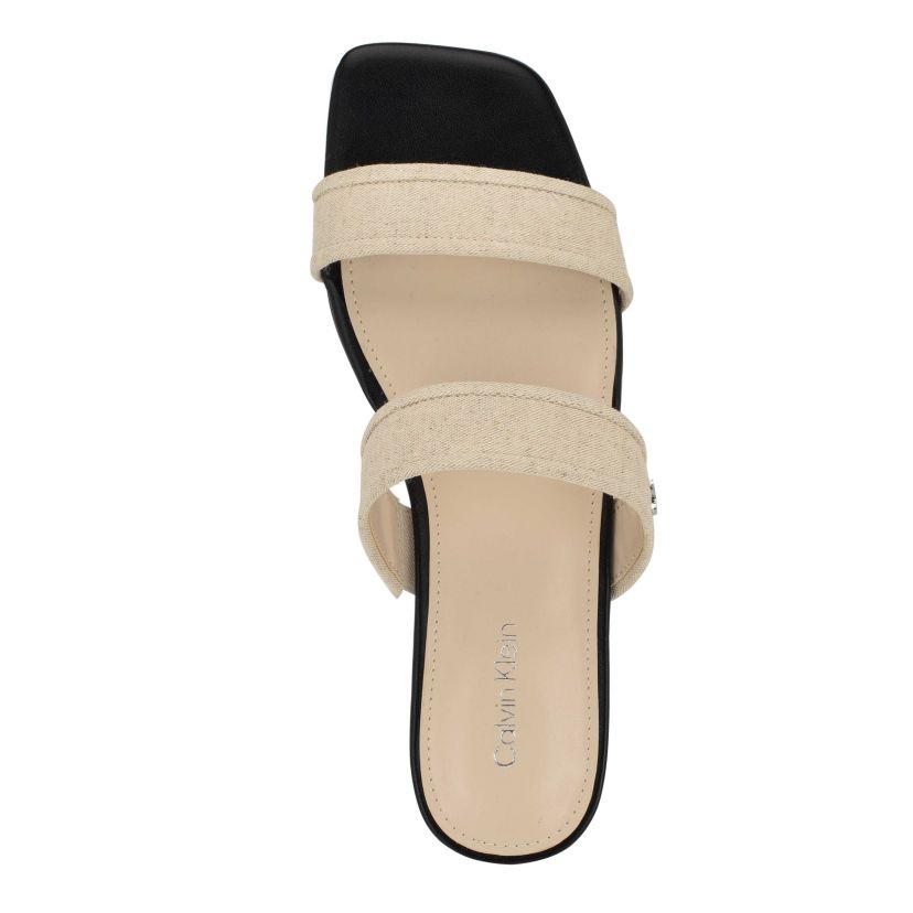 Felisa Square Toe Slip-on Flat Sandals