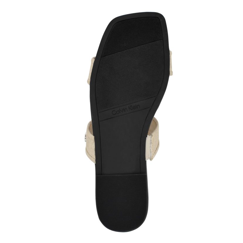 Felisa Square Toe Slip-on Flat Sandals