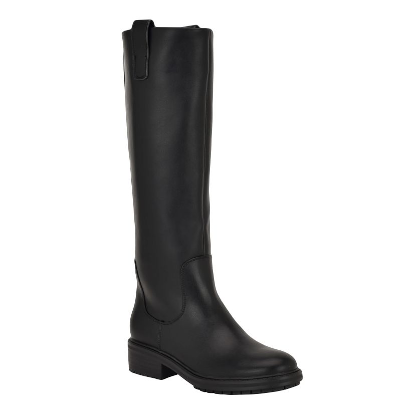 Pauline Round Toe Tall Shaft Dress Boots
