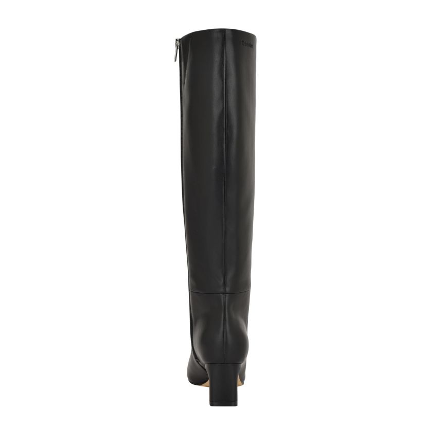 Calvin Klein Caterine High Shaft Square Toe Dress Boots | Belk