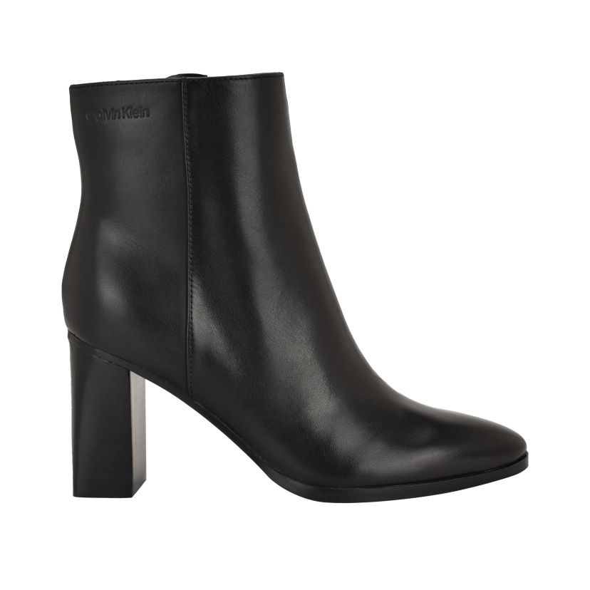 Dezzi Block Heel Casual Ankle Booties