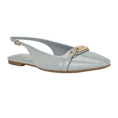 Calvin Klein Women's Felena Slingback Slip-on Dress Flats, Light Blue, 8.5M