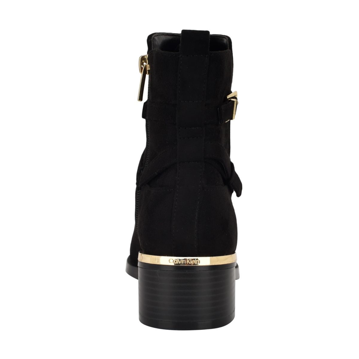 Jasen Block Heel Almond Toe Dress Booties