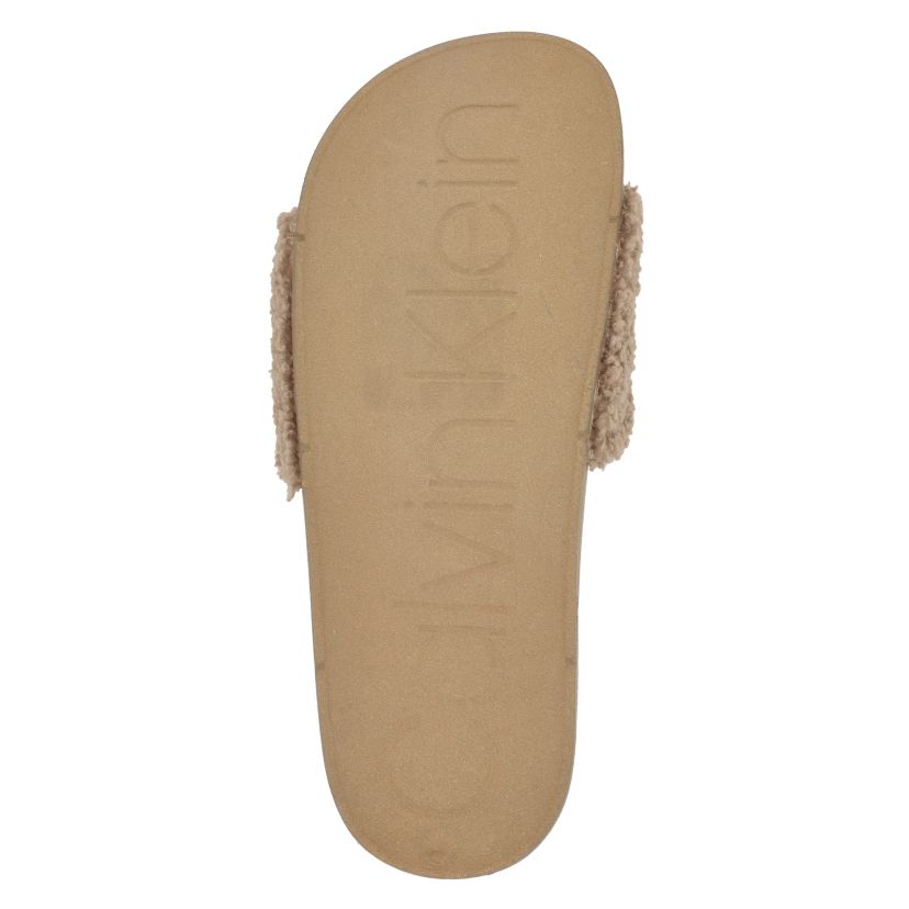 Ahva Square Toe Slip-on Flat Slides