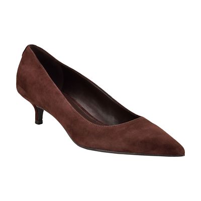 Calvin Klein Women's Roxanna Pointy Toe Slip-on Dress Pumps, Dark Brown, 9M