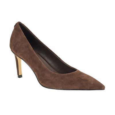 Calvin Klein Women's Bazey Stiletto Heel Dress Pumps, Dark Brown, 11M
