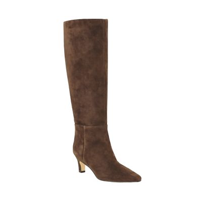 Calvin Klein Women's Preston Knee High Boots, Dark Brown, 5M