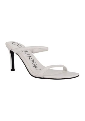 calvin klein tan heels