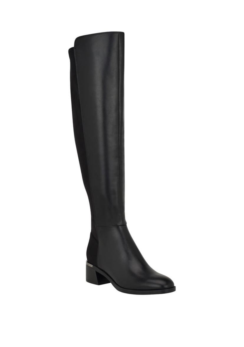 Jotty Round Toe Over the Knee Dress Boots