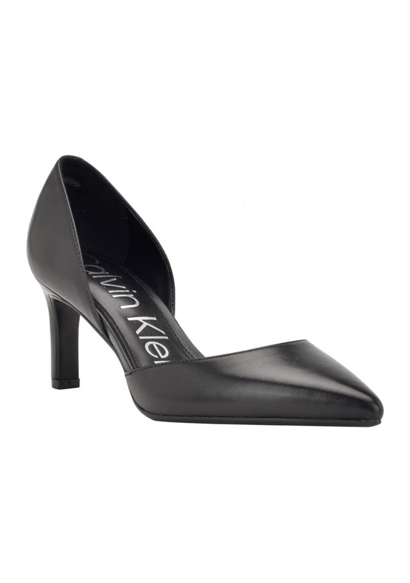 Laza Kitten Heel Slip-On Dress Pumps