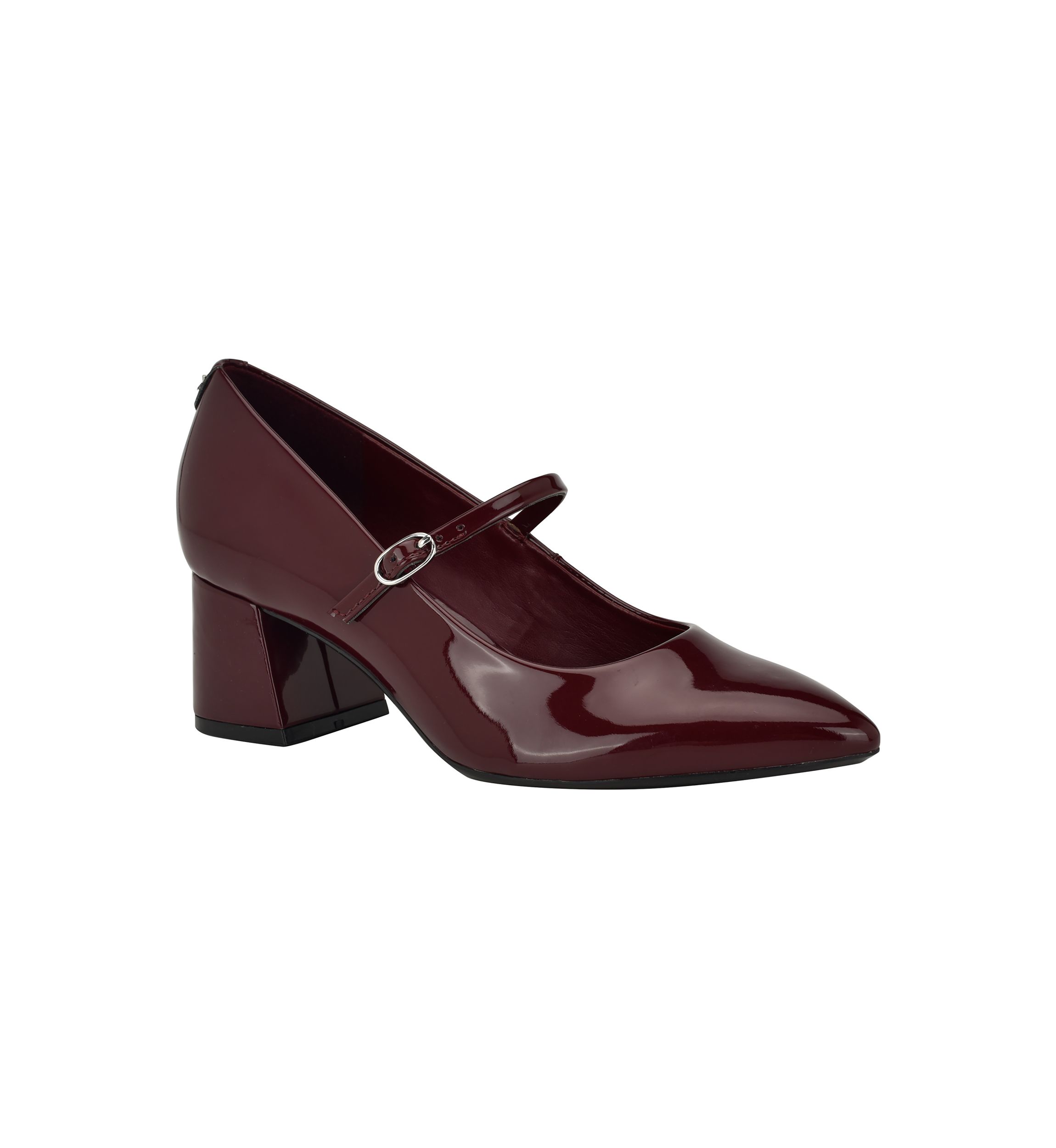Leora Block Heel Pointy Toe Mary Jane Pumps
