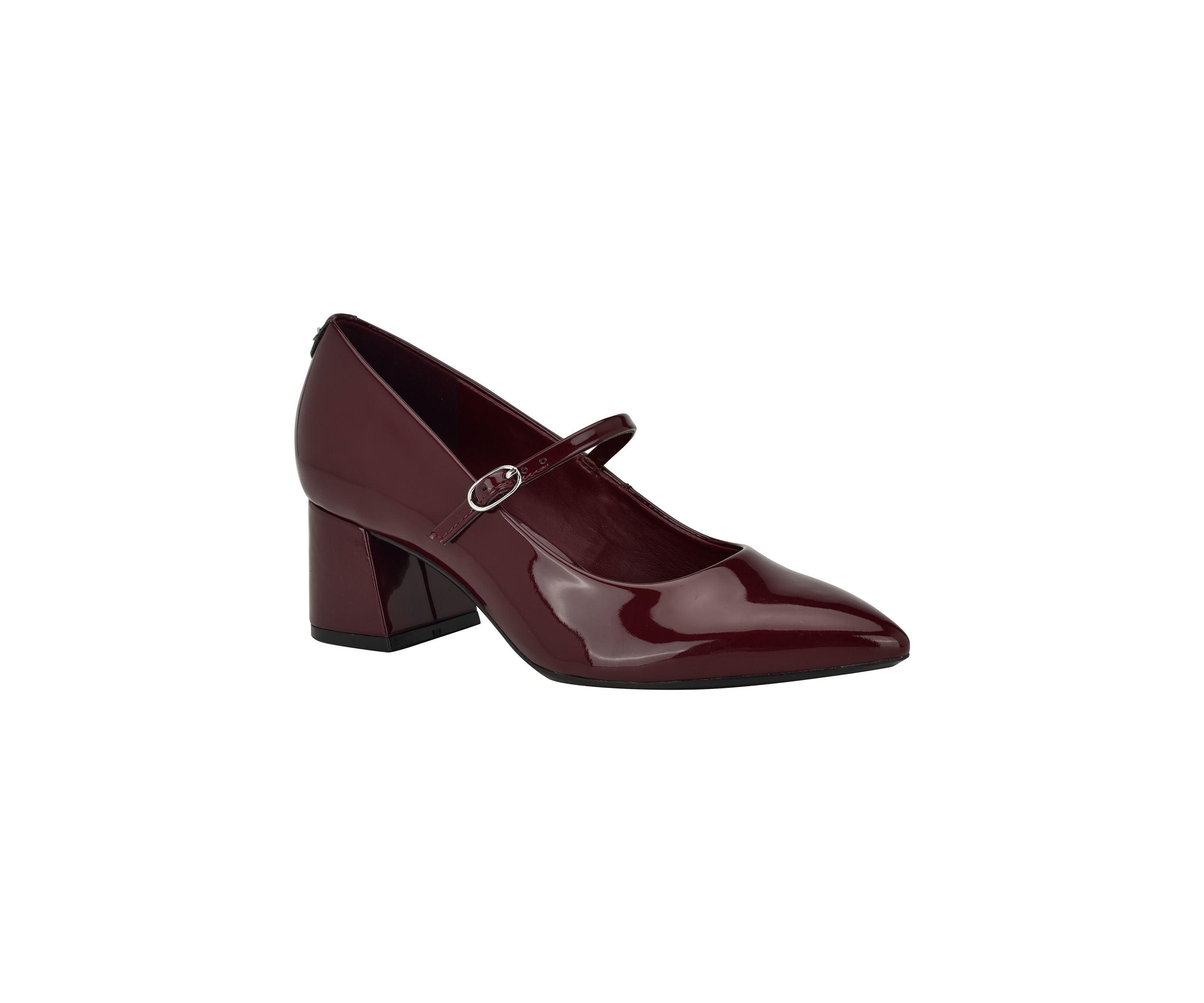Leora Block Heel Pointy Toe Mary Jane Pumps