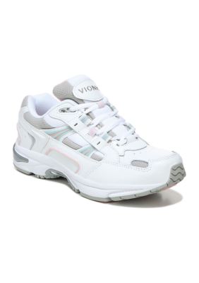 Vionic with Orthaheel Technology Women s Walker Shoes White Pink Size 6