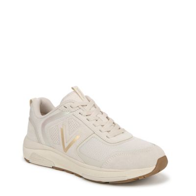 Vionic Women's Walk Strider 001 Lace Up Sneaker, Gold, 7.5W