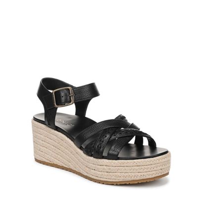 Vionic Women's Dana Wedge Sandal, Black, 10M
