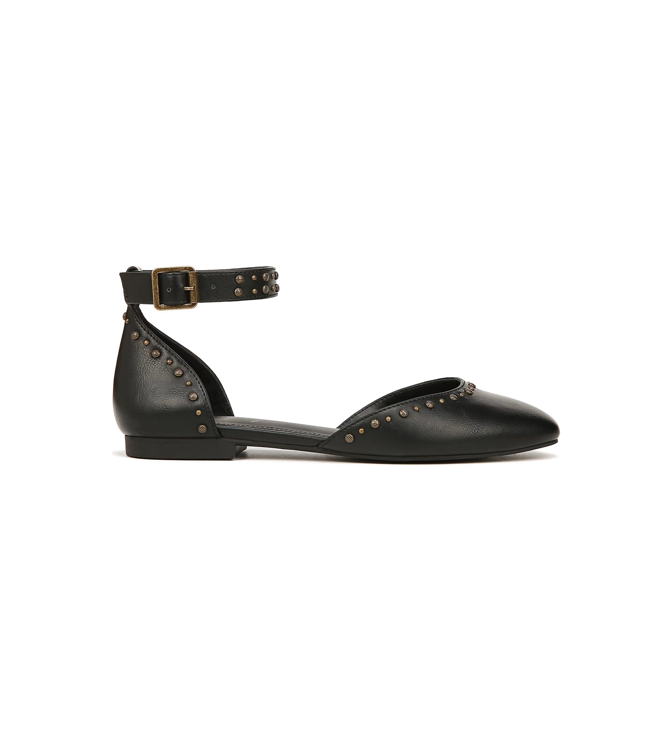 Eloise Studded Ankle Strap Flats