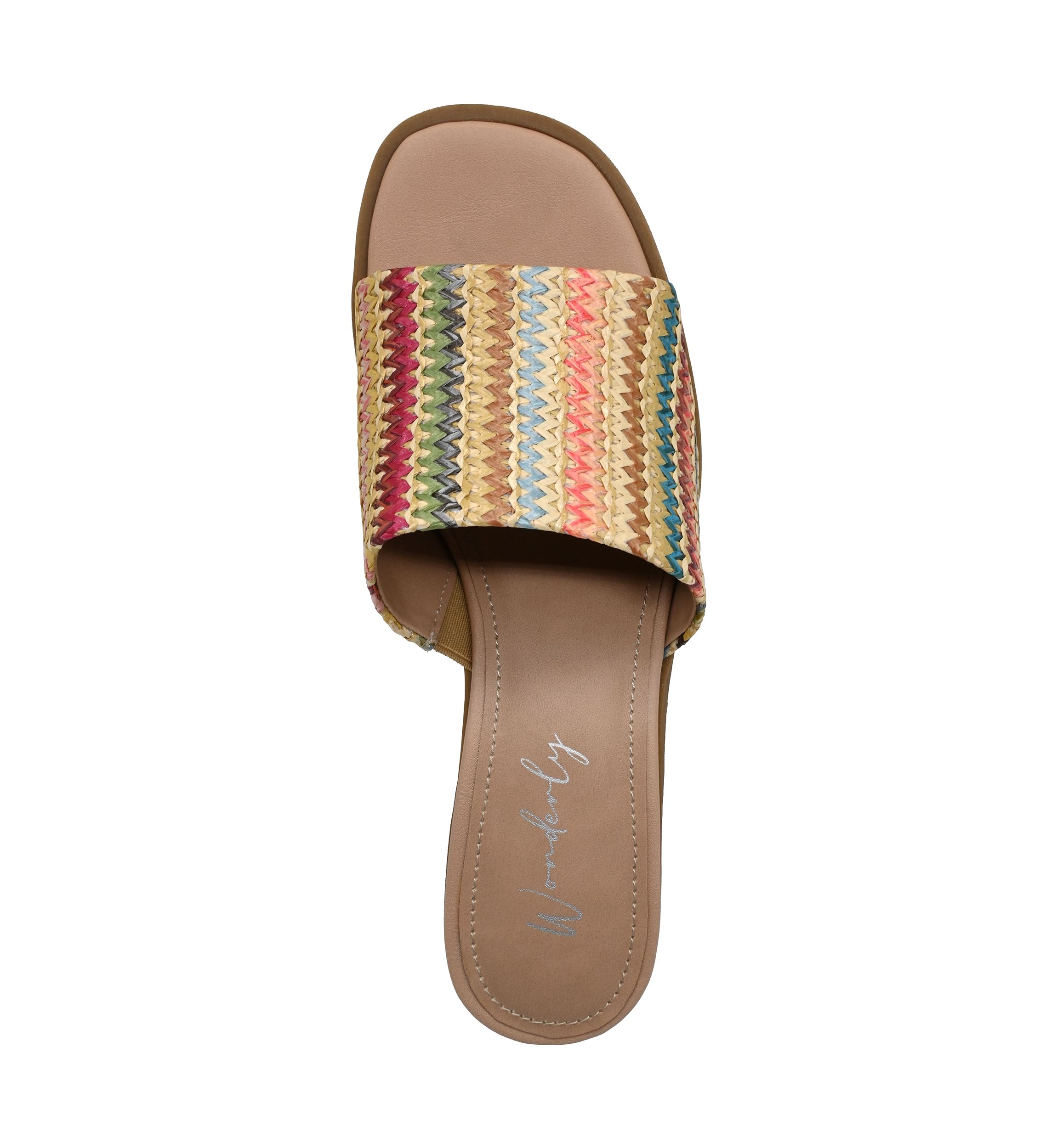 Womens Audrey One Band Block Heel Sandals