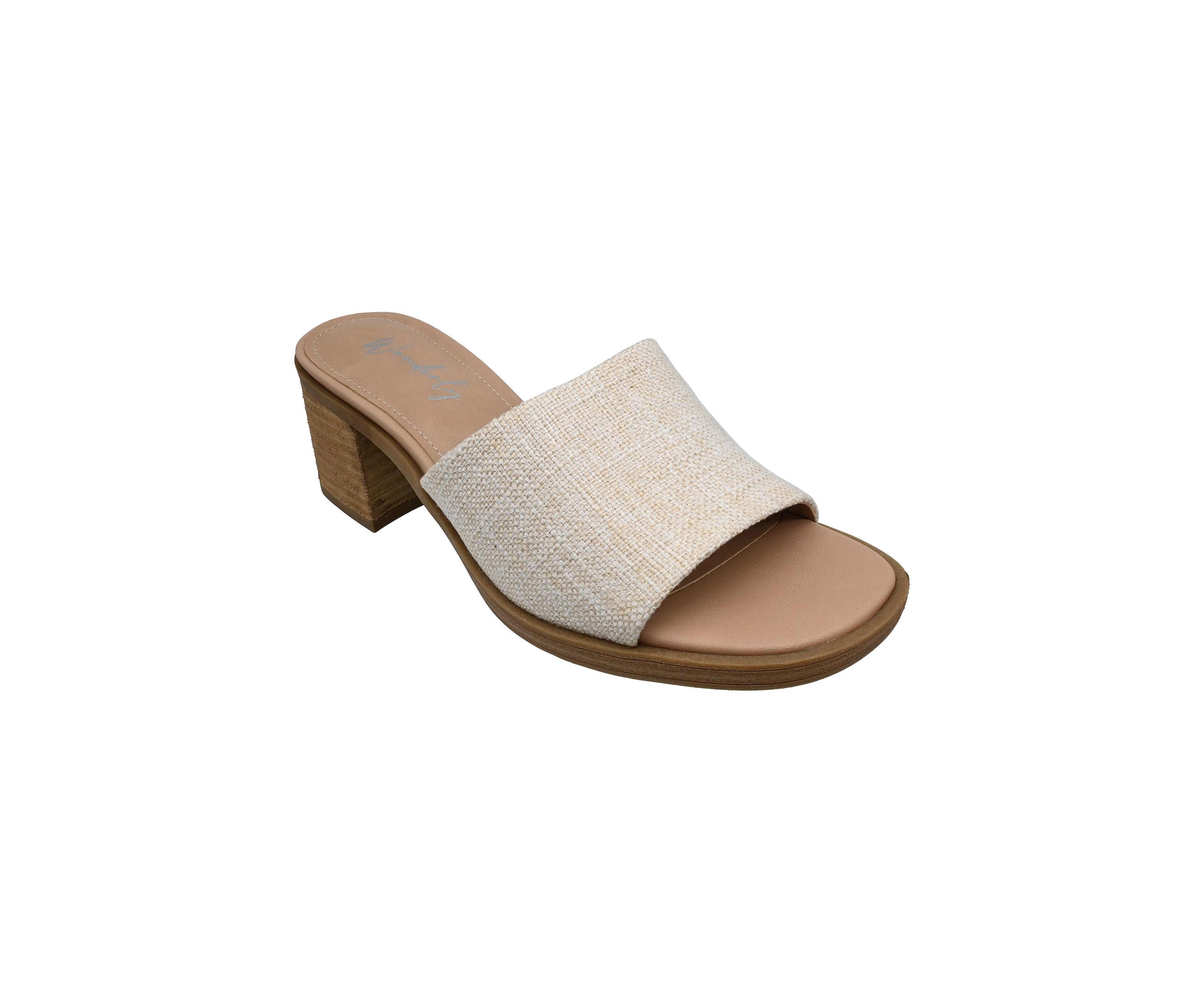 Audrey One Band Block Heel Sandals