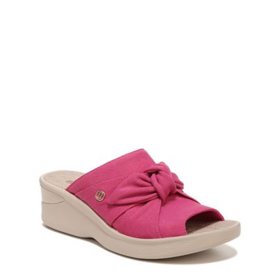 Bzees Women's Smile Slip On Sandal, Pink, 8.5M