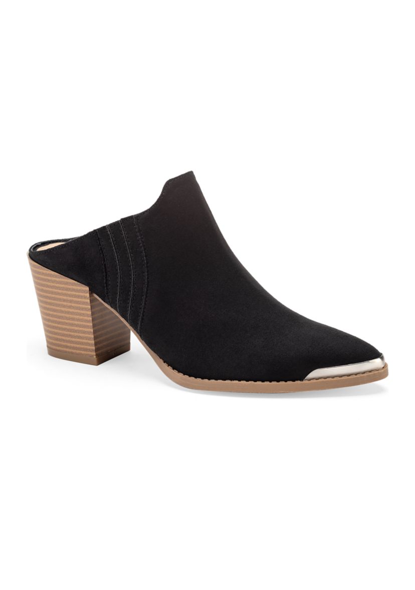 Fey Heeled Mules