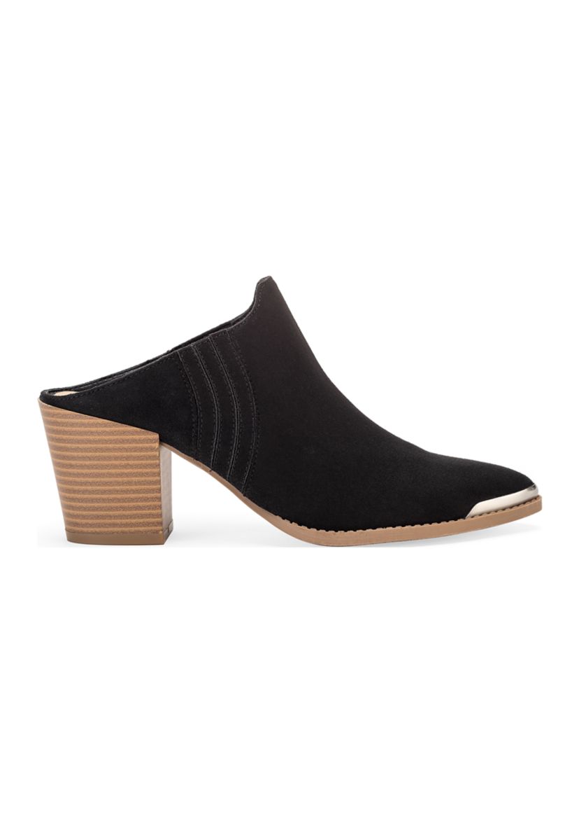 Fey Heeled Mules