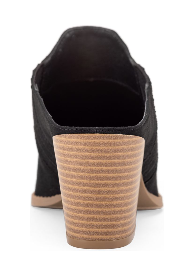 Fey Heeled Mules
