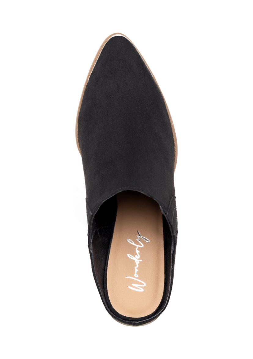 Fey Heeled Mules