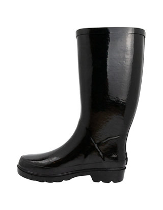 Twisted Women’s Rubber Rain Boots Knee High Ladies Jelly Lined Water Resistant 