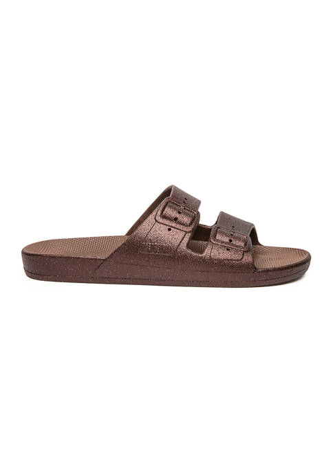 Freedom Moses Two Band Slide Sandals