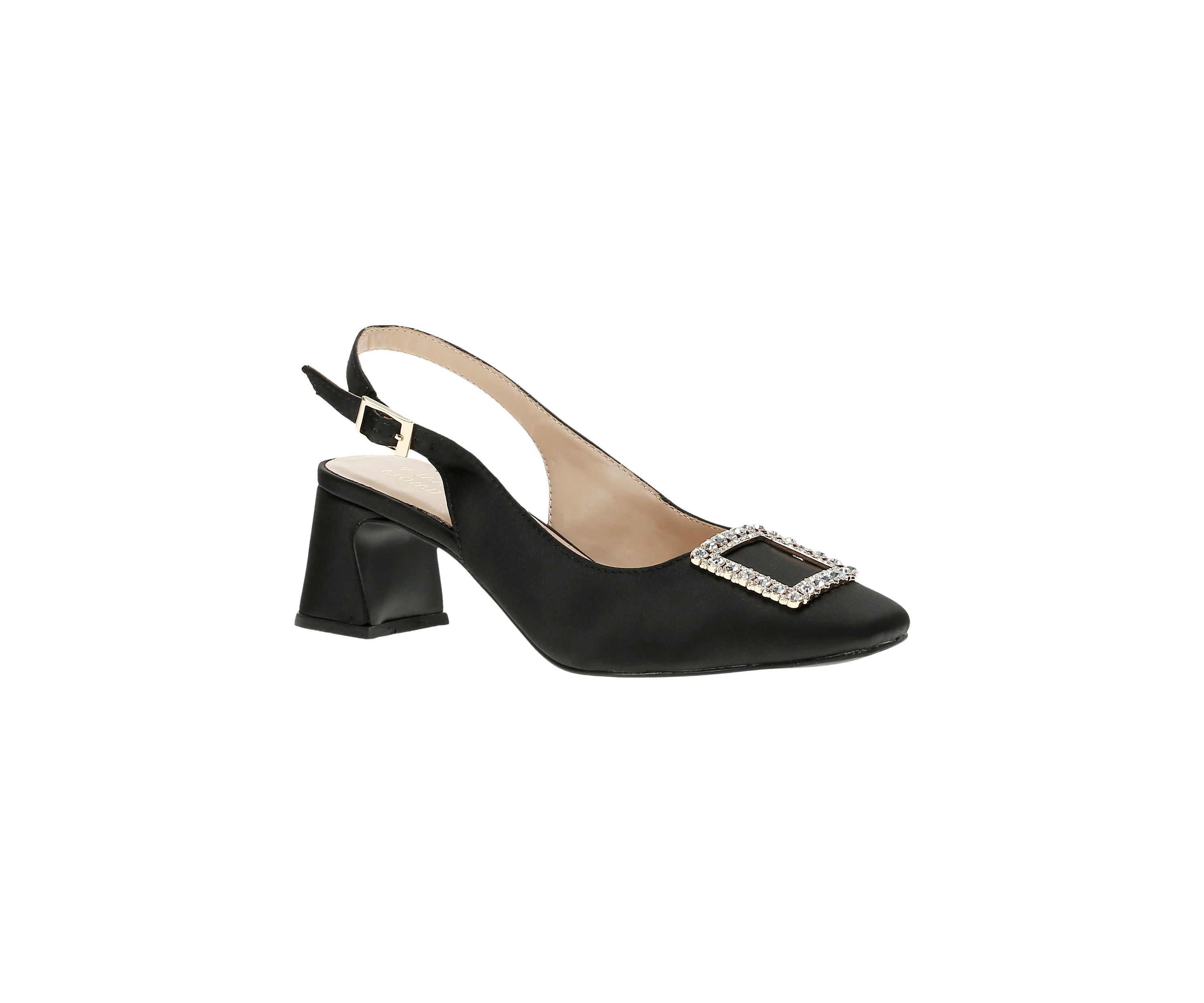 Seti Satin Slingback Heels