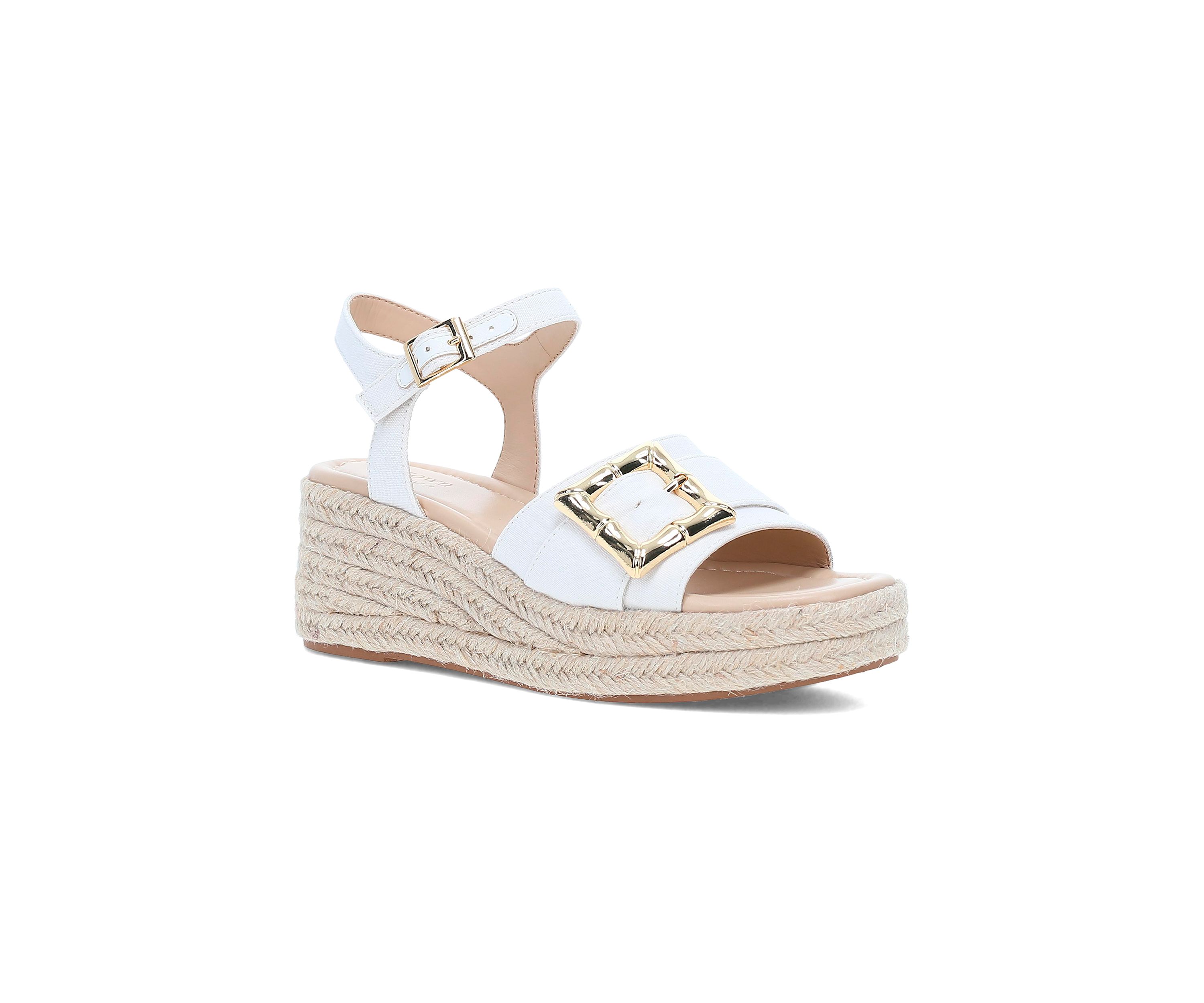 Derby Wedge Sandals