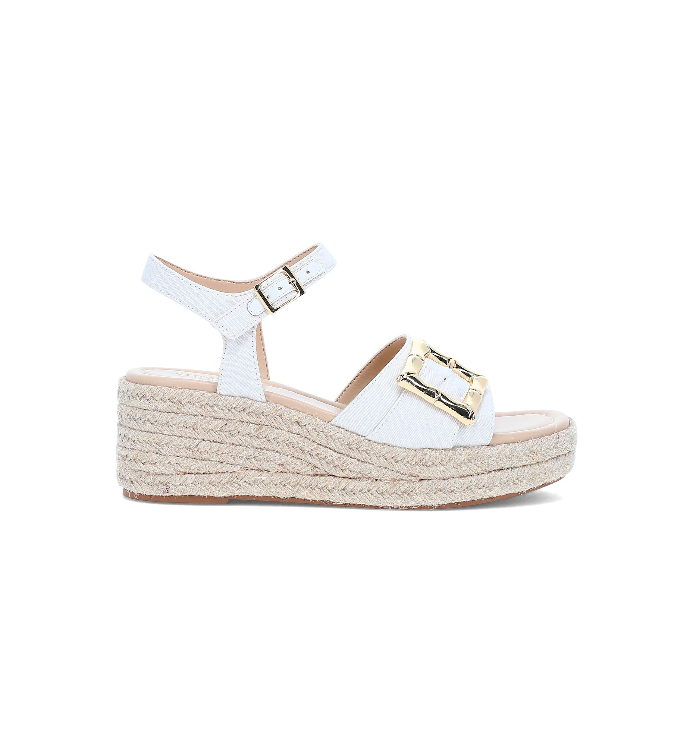 Derby Wedge Sandals