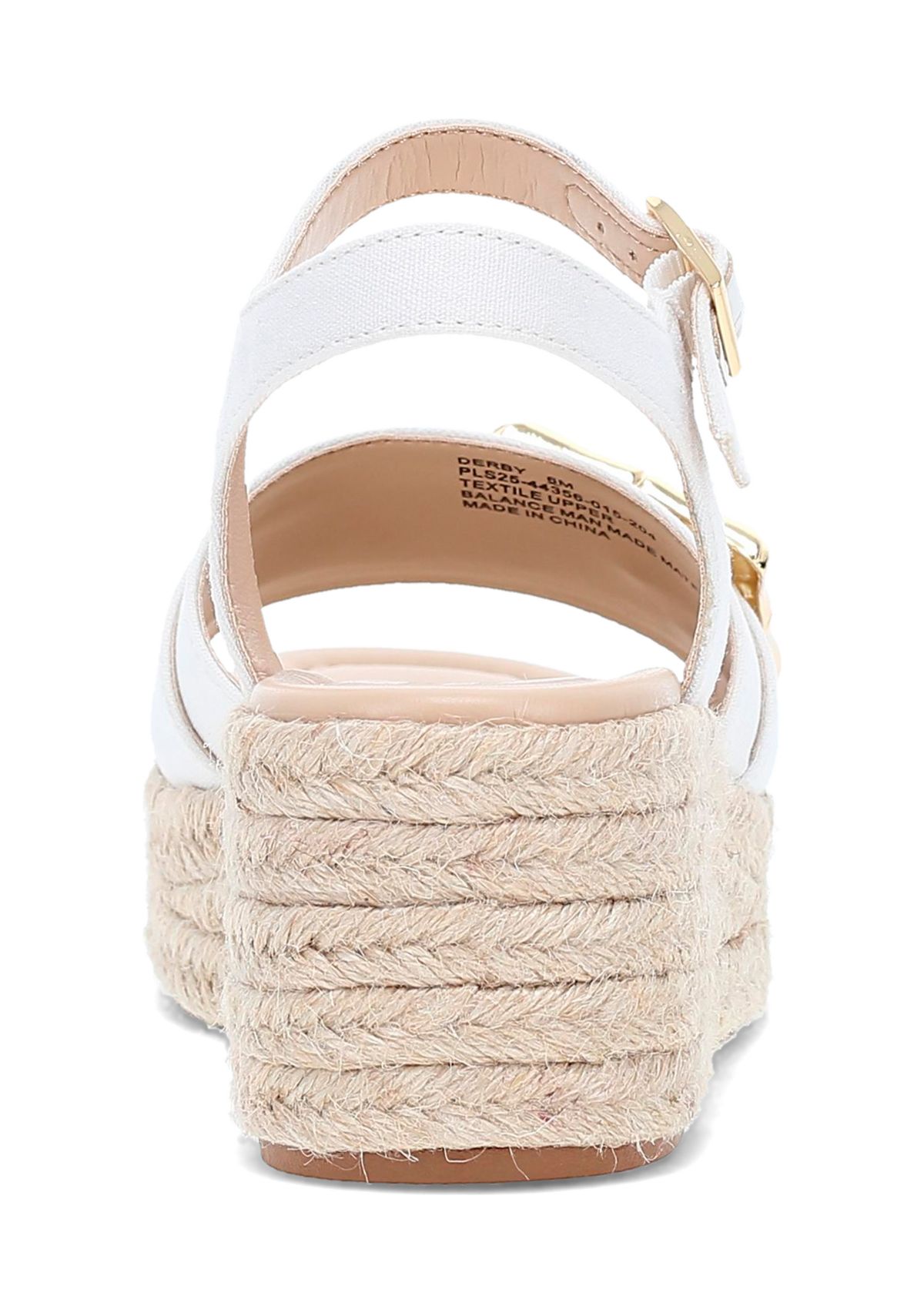 Derby Wedge Sandals