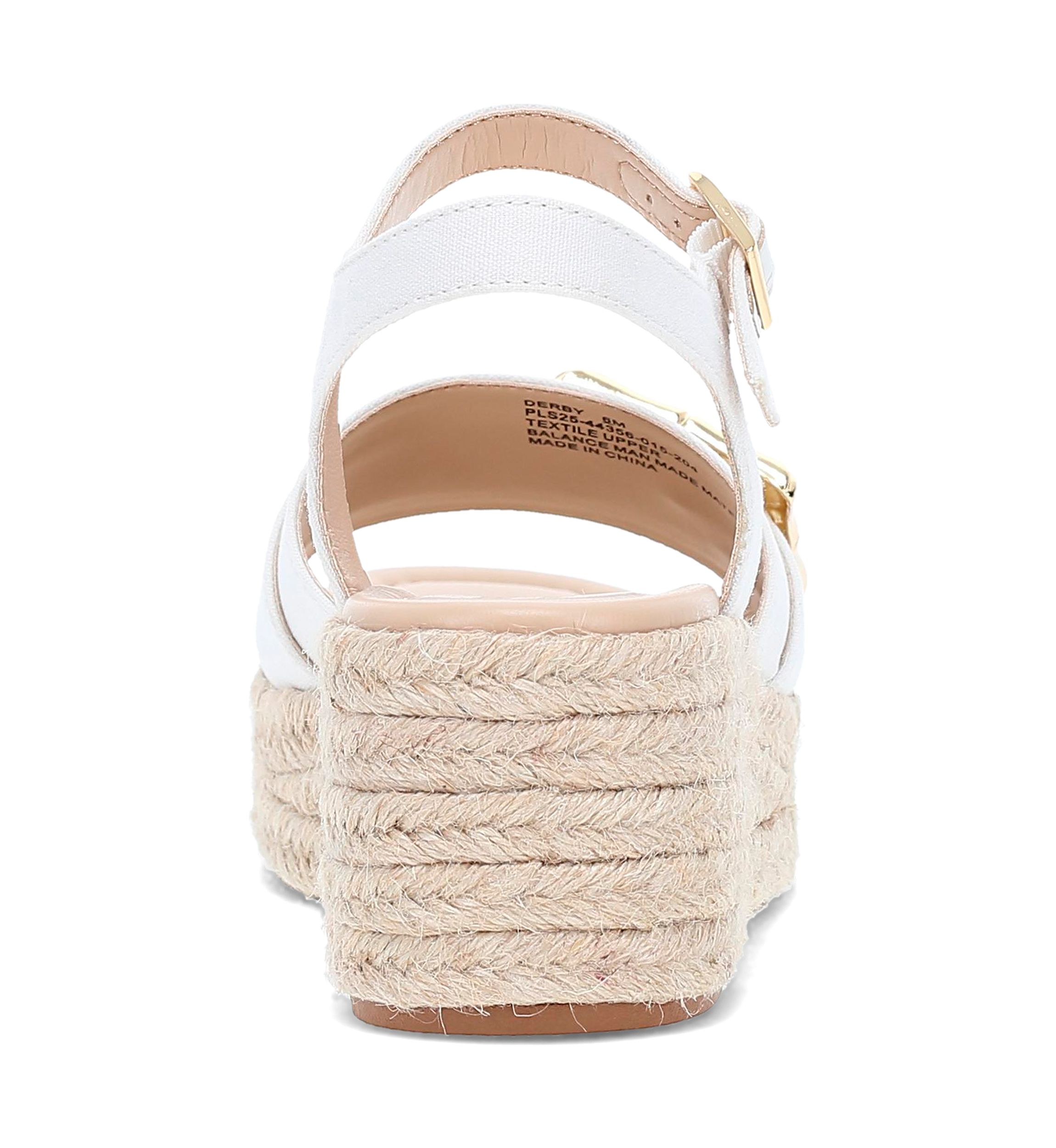 Derby Wedge Sandals