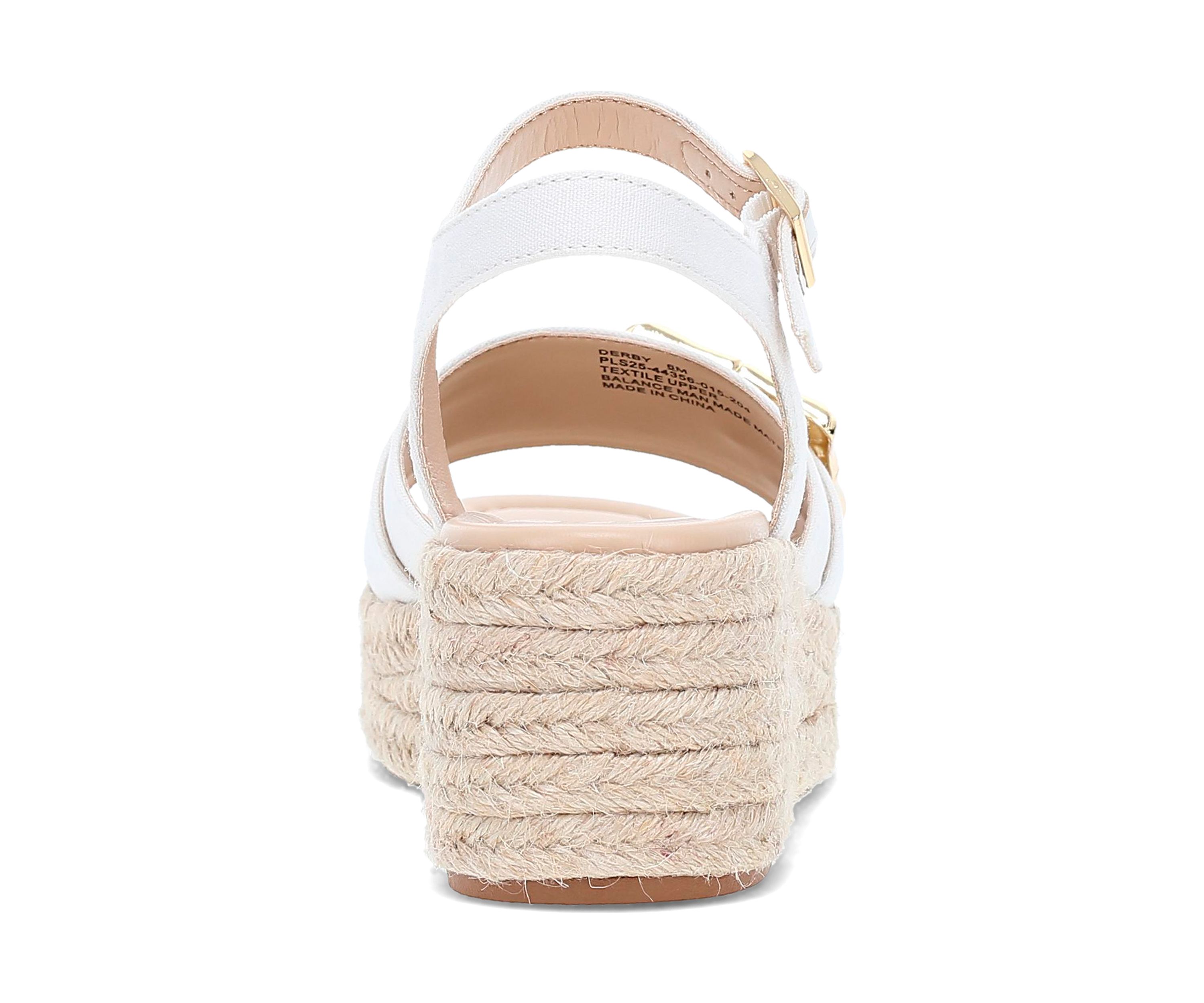 Derby Wedge Sandals