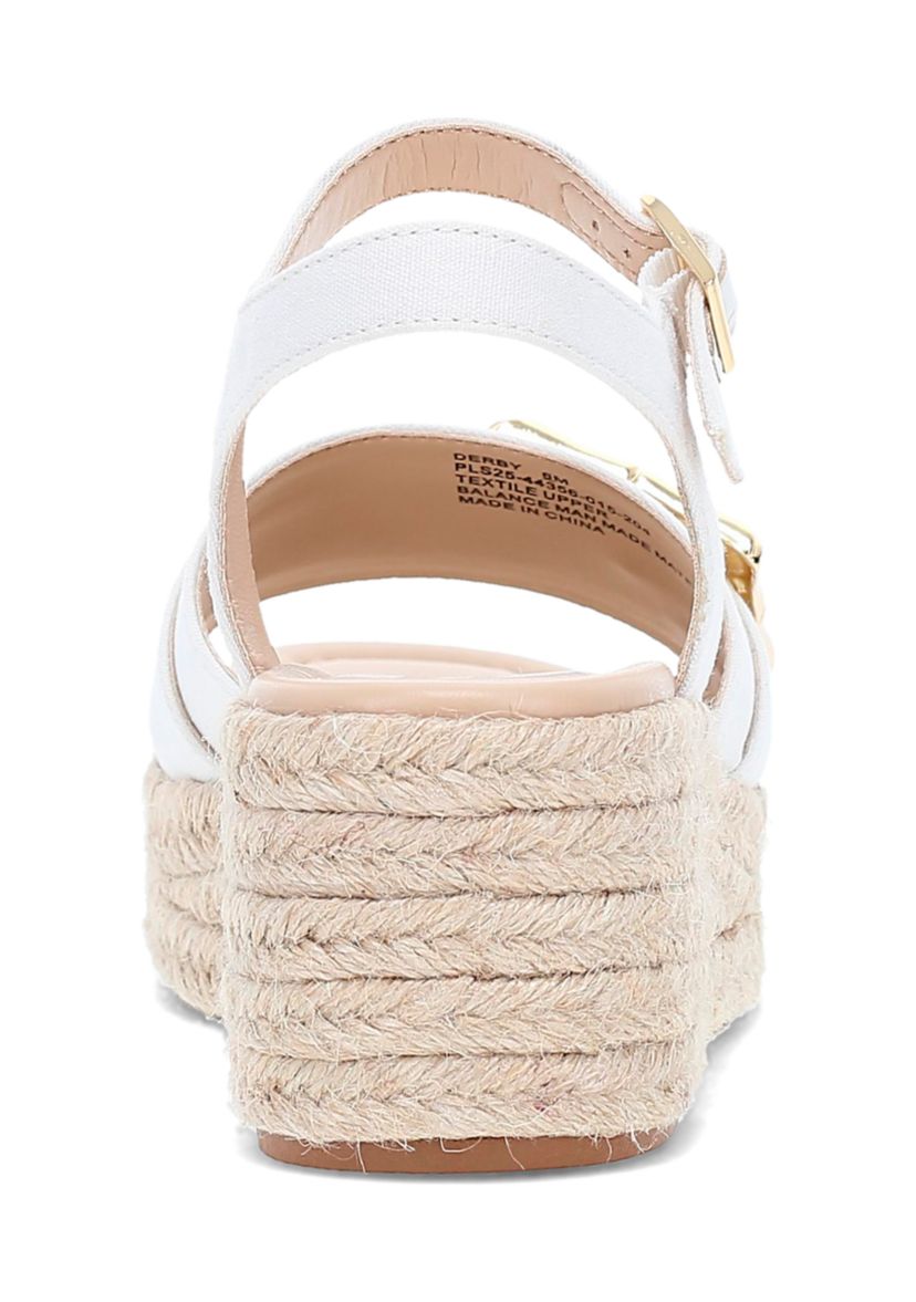 Derby Wedge Sandals