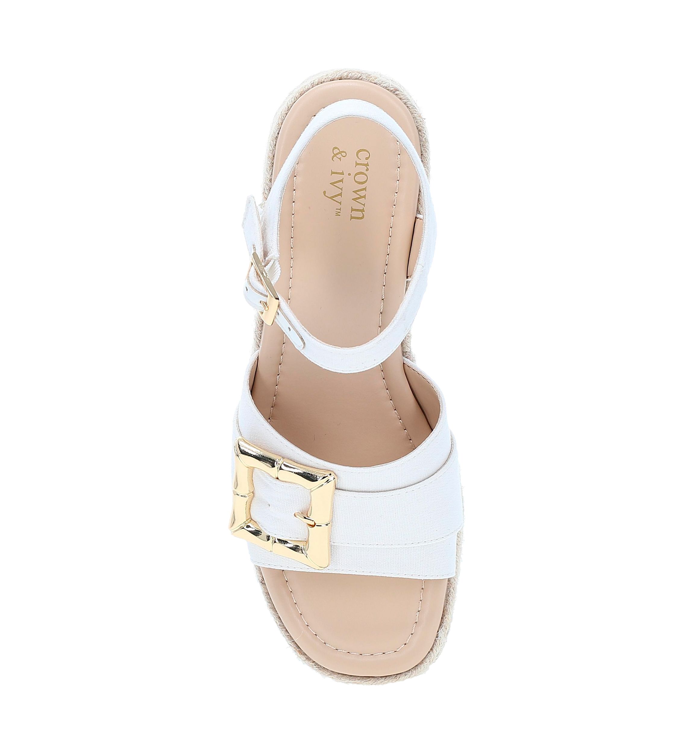 Derby Wedge Sandals