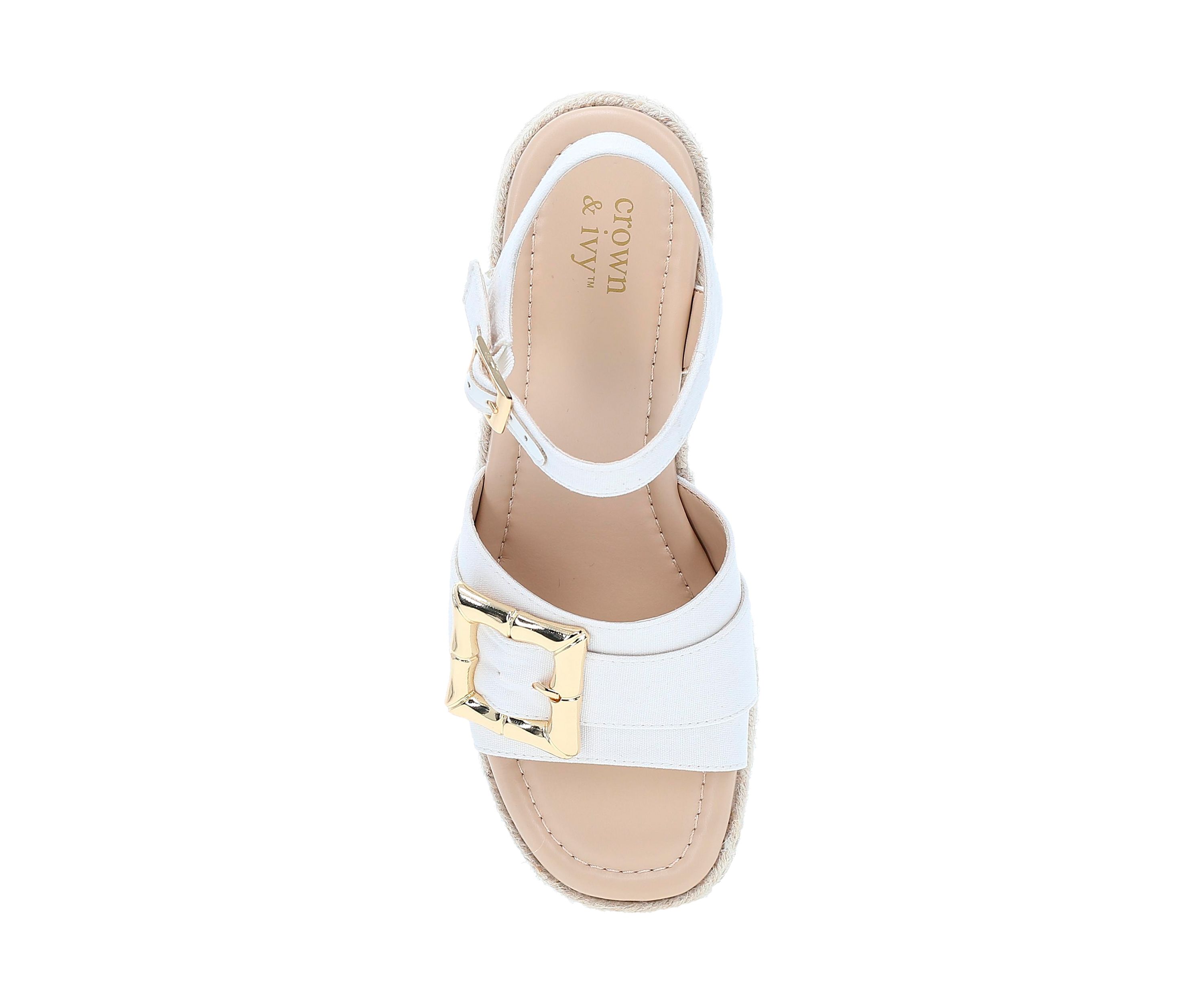 Derby Wedge Sandals