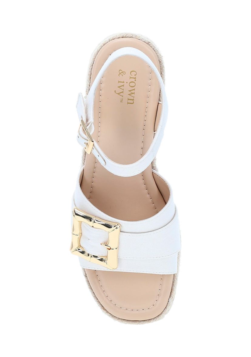 Derby Wedge Sandals
