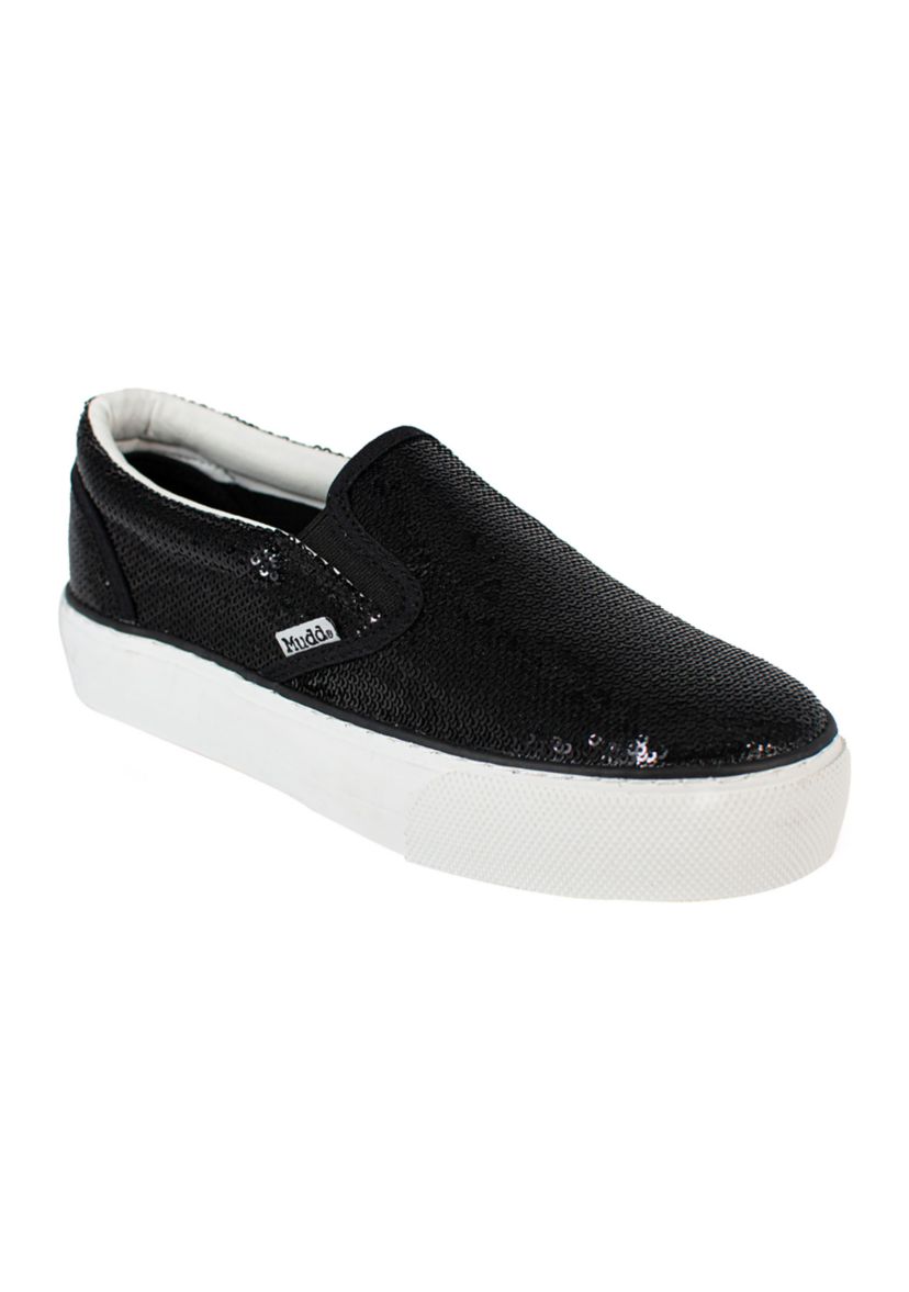 Poppy Glitter Slip On Sneakers