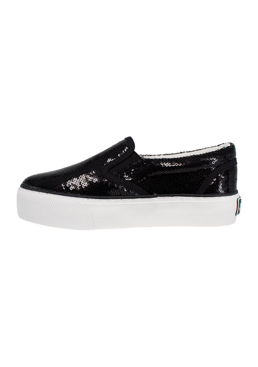 Poppy Glitter Slip On Sneakers